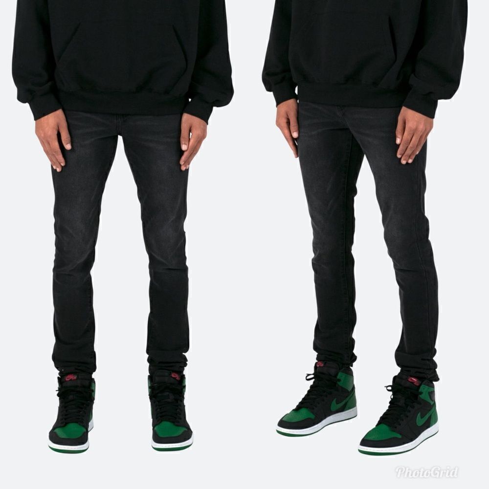 MNML Black Gray Skinny Jeans EVERY DAY DENIM